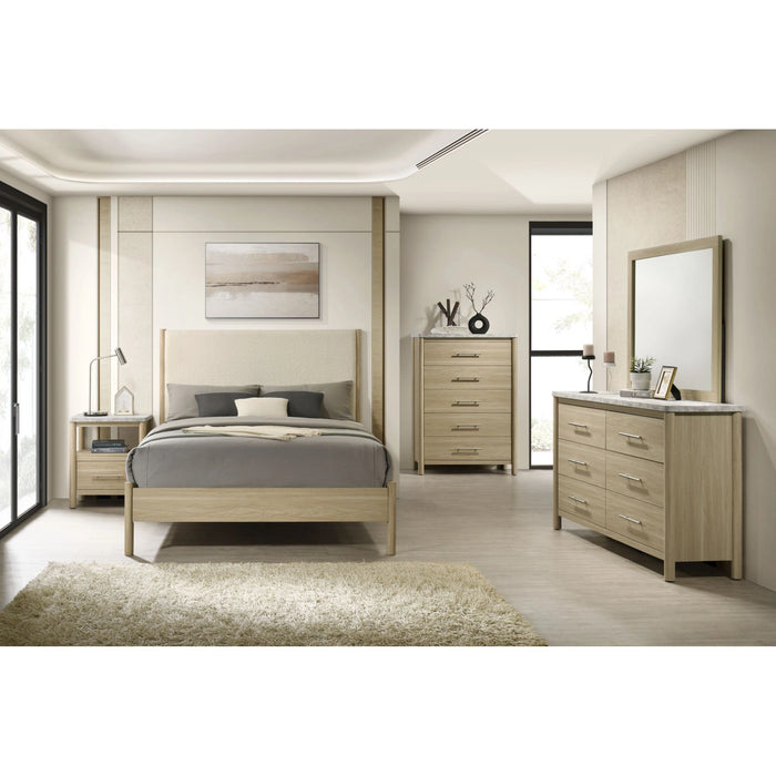 Jonas Nightstand with USB in Natural - Tony’s Furniture Store & Linen (GA) - Multi Location