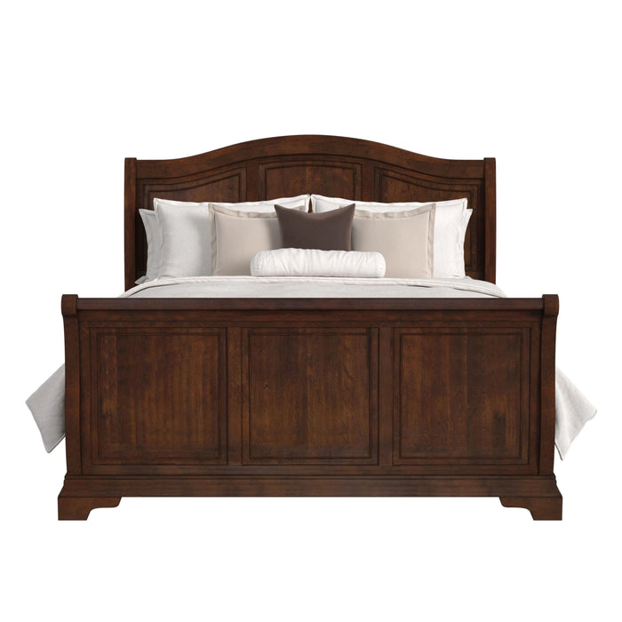 Cameron Cherry Sleigh Bed - Tony’s Furniture Store & Linen (GA) - Multi Location