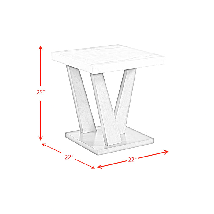 Greta Square End Table in grey - Tony’s Furniture Store & Linen (GA) - Multi Location
