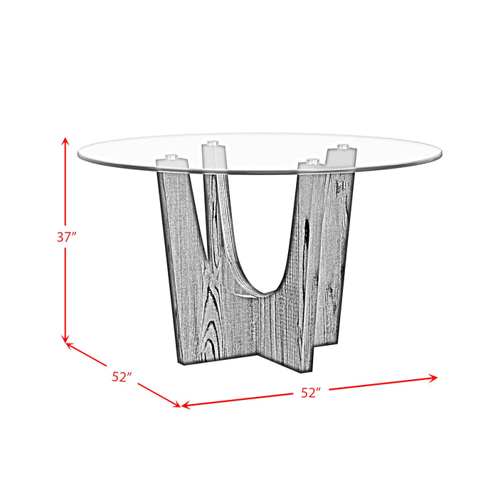 Oregon Round Table in Black - Tony’s Furniture Store & Linen (GA) - Multi Location