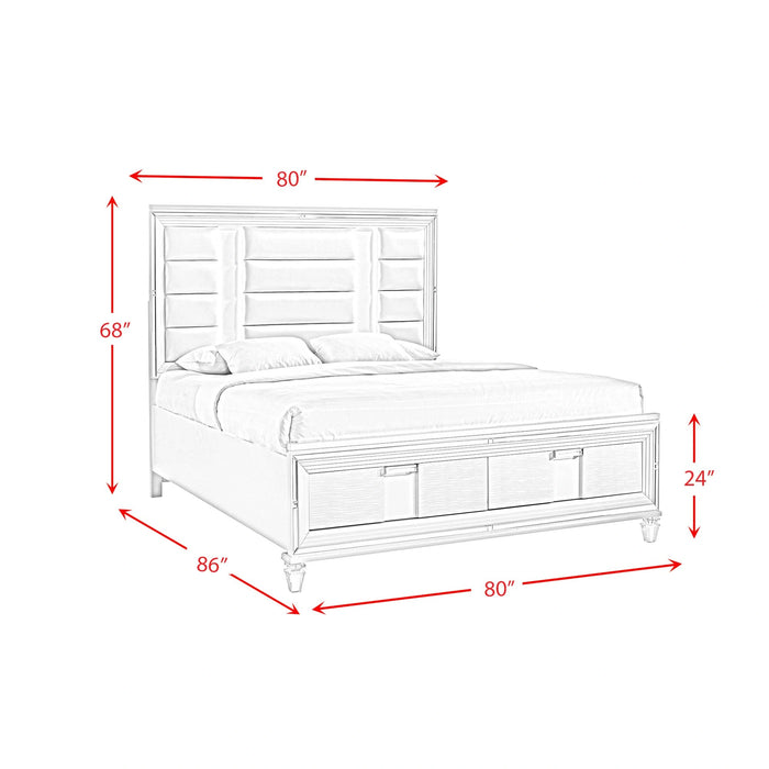 Twenty Nine Storage Bedroom Set in White - Tony’s Furniture Store & Linen (GA) - Multi Location