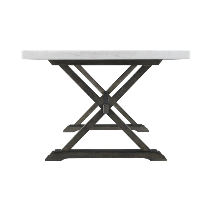 Lexi Dining Table in Espresso Base / White Marble Top - Tony’s Furniture Store & Linen (GA) - Multi Location