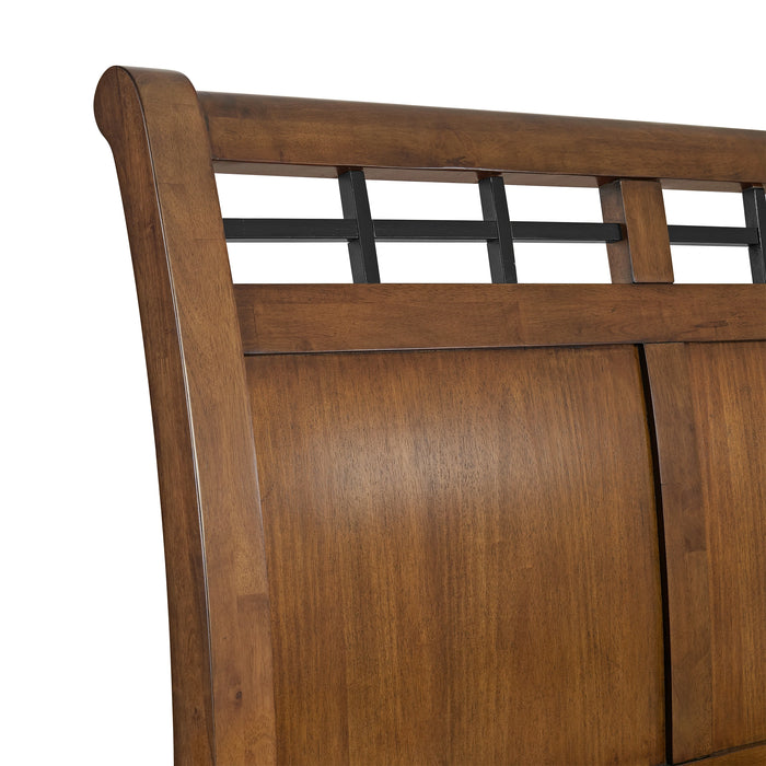 Gage Sleigh Storage Bedroom Set in Chestnut - Tony’s Furniture Store & Linen (GA) - Multi Location