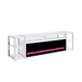 Midway 80"" TV Console with Firelight in White - Tony’s Furniture Store & Linen (GA) - Multi Location