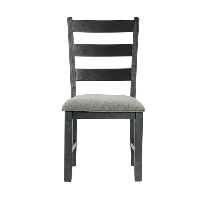 Martin Side Chair with Grey Fabric - Black Finish (2 Per Carton) - Tony’s Furniture Store & Linen (GA) - Multi Location