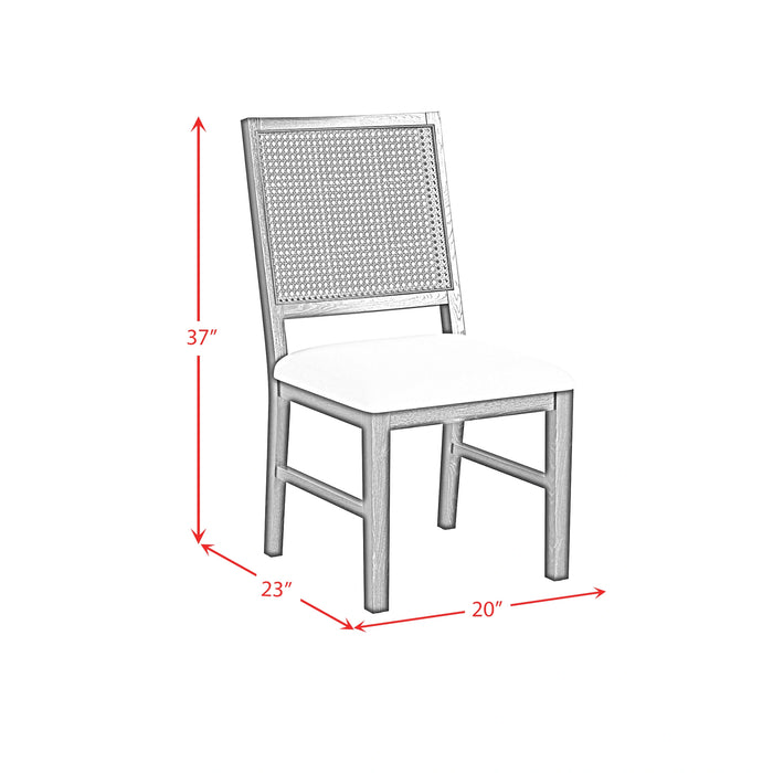 Bahama Breeze Dining Chair with White Fabric in Black (2 Per Carton) - Tony’s Furniture Store & Linen (GA) - Multi Location
