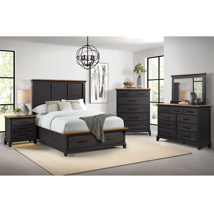 Montrose Storage Bed in Espresso & Brown - Tony’s Furniture Store & Linen (GA) - Multi Location