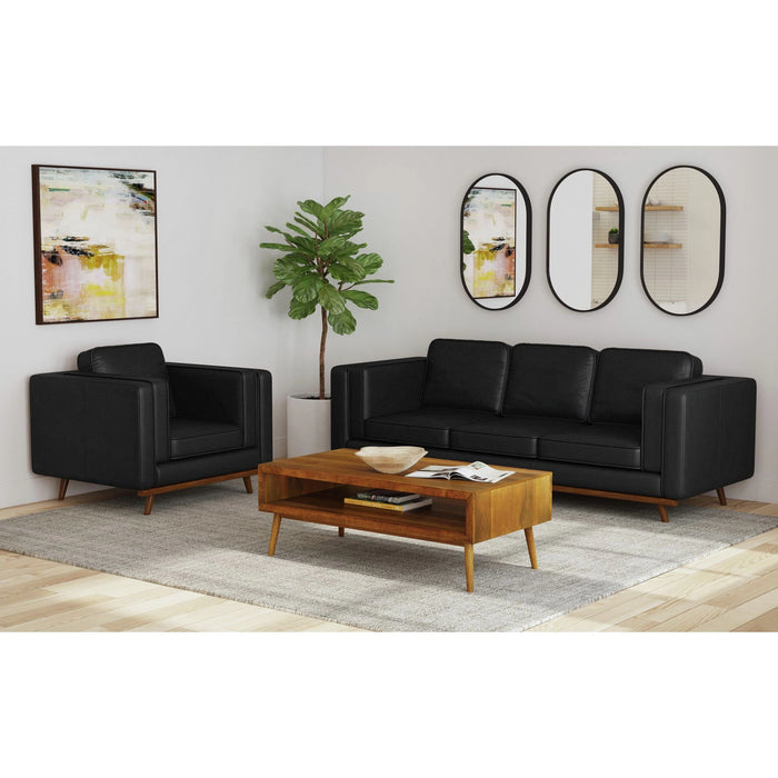 Venus Sofa with Cherry Finished Wooden Front - Tony’s Furniture Store & Linen (GA) - Multi Location