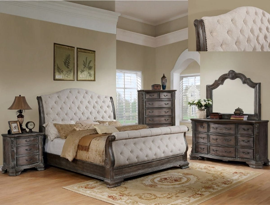 Crown Mark Sheffield Dresser in Antique Grey