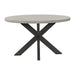 Axel Round Dining Table with Light Grey Top in Espresso - Tony’s Furniture Store & Linen (GA) - Multi Location