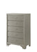 Crown Mark Lyssa 5 Drawer Chest in Embossed Crocodile Pattern image
