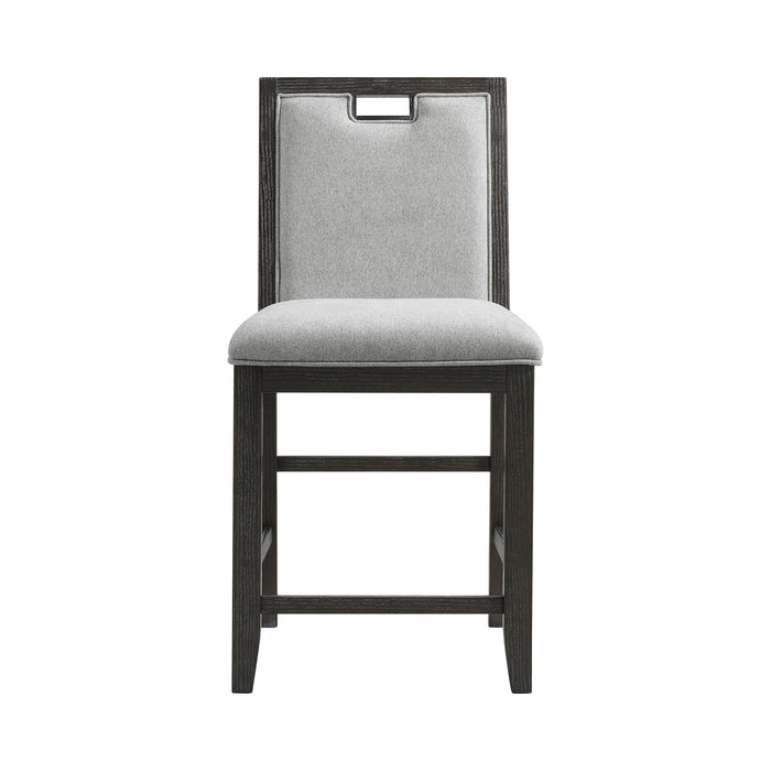 Elodie Counter Chair with Grey Fabric in Charcoal (2 Per Carton) - Tony’s Furniture Store & Linen (GA) - Multi Location