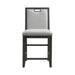 Elodie Counter Chair with Grey Fabric in Charcoal (2 Per Carton) - Tony’s Furniture Store & Linen (GA) - Multi Location