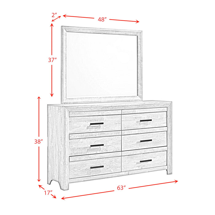 Ellen Dresser & Mirror Set White - Tony’s Furniture Store & Linen (GA) - Multi Location