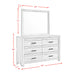 Ellen Dresser & Mirror Set White - Tony’s Furniture Store & Linen (GA) - Multi Location