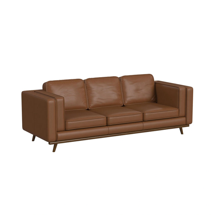 Venus Sofa with Cherry Finished Wooden Front - Tony’s Furniture Store & Linen (GA) - Multi Location