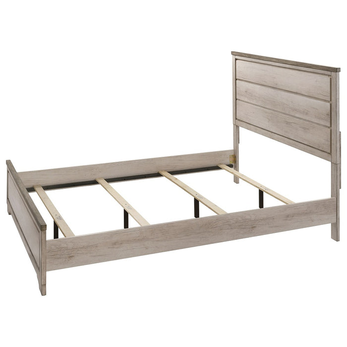 Crown Mark Patterson King Panel Bed in Driftwood Grey - Tony’s Furniture Store & Linen (GA) - Multi Location