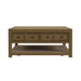 Heritage & Home Square Coffee Table with Casters in Oak Brown - Tony’s Furniture Store & Linen (GA) - Multi Location