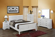 Crown Mark Louis Philip Full Sleigh Bed in White - Tony’s Furniture Store & Linen (GA) - Multi Location