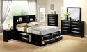 Crown Mark Furniture Emily Captain's King Bed in Black - Tony’s Furniture Store & Linen (GA) - Multi Location