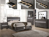 Crown Mark Regata King Storage Bed in Grey - Tony’s Furniture Store & Linen (GA) - Multi Location