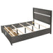 Crown Mark Regata King Storage Bed in Grey - Tony’s Furniture Store & Linen (GA) - Multi Location