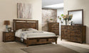 Crown Mark Furniture Curtis Queen Panel Bed in Rustic - Tony’s Furniture Store & Linen (GA) - Multi Location