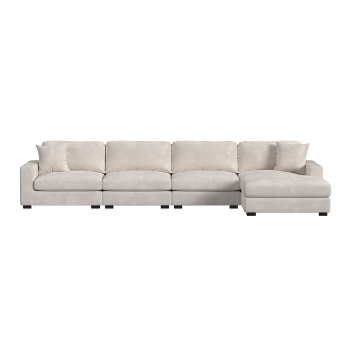 Arizona Modular Sectional Set with RHF Chaise in Steno Beige - Tony’s Furniture Store & Linen (GA) - Multi Location