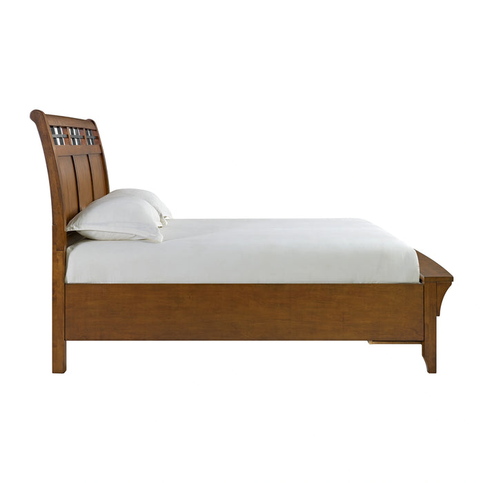 Gage Sleigh Storage Bed in Chestnut - Tony’s Furniture Store & Linen (GA) - Multi Location