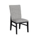 Marlene Dining Side Chair with Grey Fabric in Black (2 Per Carton) - Tony’s Furniture Store & Linen (GA) - Multi Location