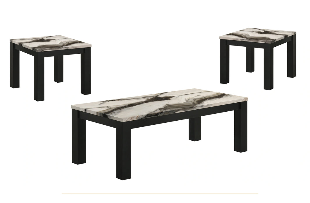 Ivy 3-Pk Cktl Set Faux Marble