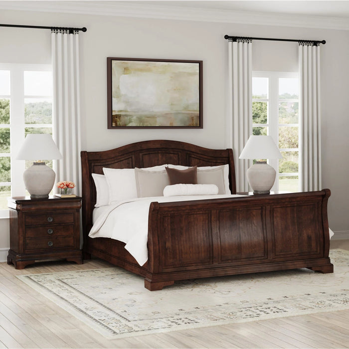 Cameron Cherry Sleigh Bedroom Set - Tony’s Furniture Store & Linen (GA) - Multi Location