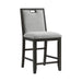Elodie Counter Chair with Grey Fabric in Charcoal (2 Per Carton) - Tony’s Furniture Store & Linen (GA) - Multi Location
