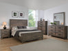 Crown Mark Tacoma King Panel Bed in Brown - Tony’s Furniture Store & Linen (GA) - Multi Location