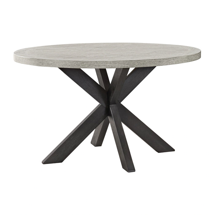 Axel Round Dining Table with Light Grey Top in Espresso - Tony’s Furniture Store & Linen (GA) - Multi Location