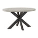 Axel Round Dining Table with Light Grey Top in Espresso - Tony’s Furniture Store & Linen (GA) - Multi Location