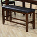 Crown Mark Bardstown Counter Height Bench in Espresso - Tony’s Furniture Store & Linen (GA) - Multi Location
