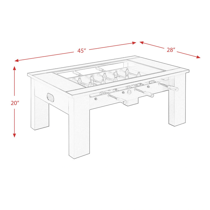 Giga Foosball Table (SSG-110601) Black Foosball Table - Tony’s Furniture Store & Linen (GA) - Multi Location