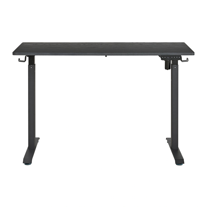 Oakland Adjustable Desk in Black - 3A Packing - Tony’s Furniture Store & Linen (GA) - Multi Location