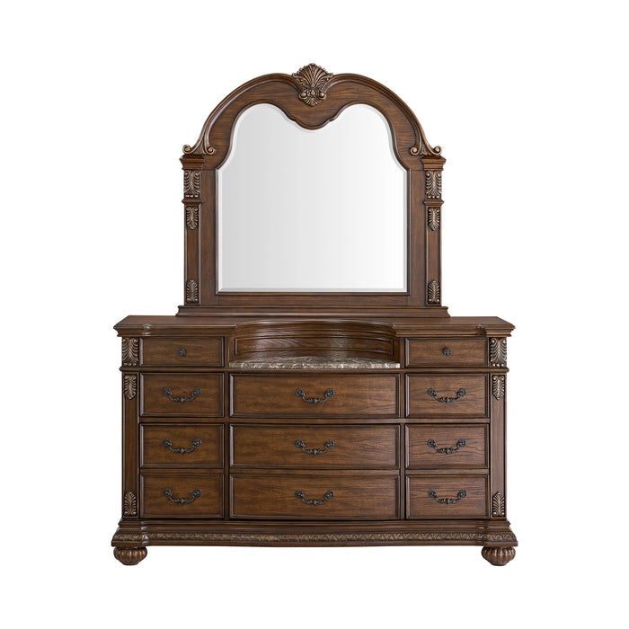 Cadenza Dresser and Mirror Set in Brown - Tony’s Furniture Store & Linen (GA) - Multi Location