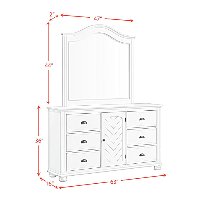 Kona Panel Bedroom Set in White - Tony’s Furniture Store & Linen (GA) - Multi Location