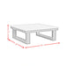 Cabana Coffee Table with Natural Top in Black - Tony’s Furniture Store & Linen (GA) - Multi Location