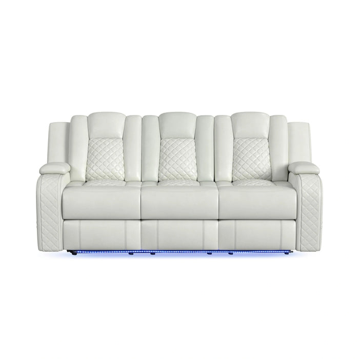 Carlo Power Motion Sofa with Power Headrest, Dropdown Table, Power Strip, LED and Reading Light - Tony’s Furniture Store & Linen (GA) - Multi Location