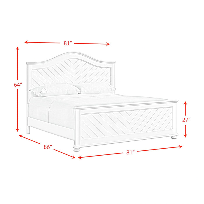 Kona Bedroom Set with 2 Nightstands in White - Tony’s Furniture Store & Linen (GA) - Multi Location