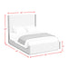 Brisbane UPH Bed with Boucle Beige and LED in Brown - Tony’s Furniture Store & Linen (GA) - Multi Location