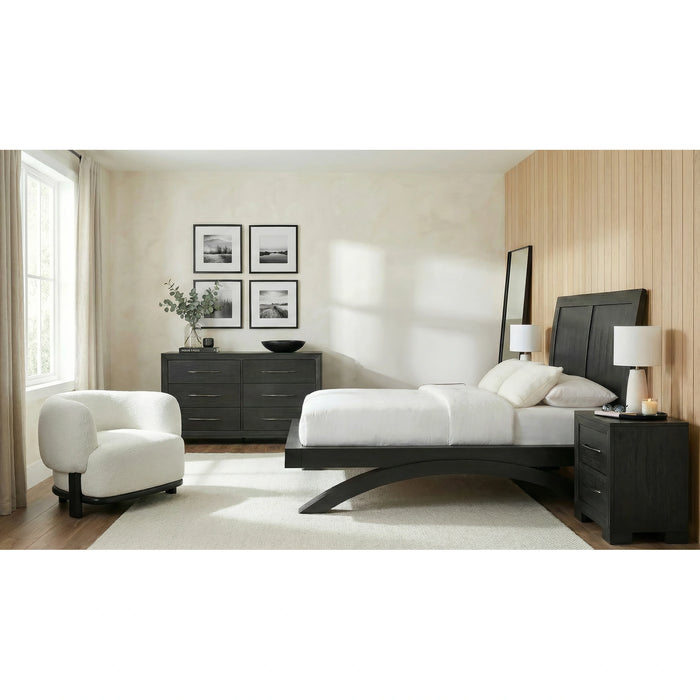 Allan Bedroom Set with 2 Nightstands in Black - Tony’s Furniture Store & Linen (GA) - Multi Location