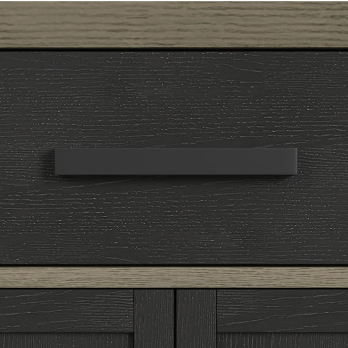 Jemma Buffet and Hutch with Light in Grey and Dark Espresso - Tony’s Furniture Store & Linen (GA) - Multi Location