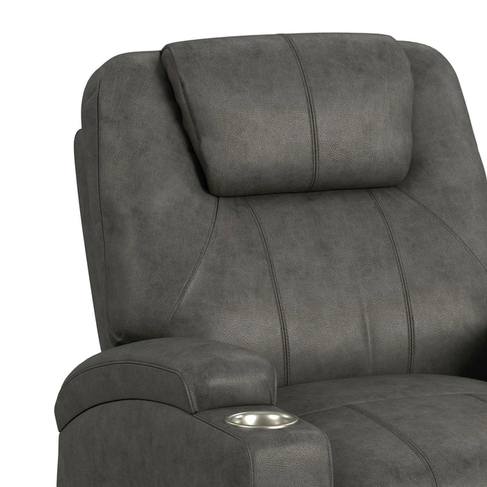 Kenmore P1 Lift Chair with Heat Massage in Simba DK Grey - Tony’s Furniture Store & Linen (GA) - Multi Location