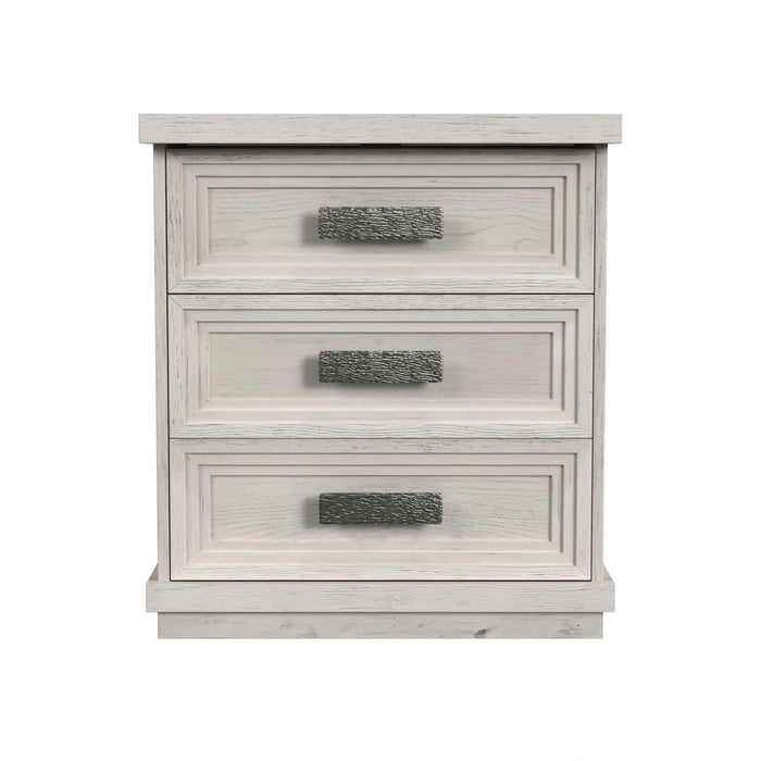 Avalanche 3-Drawer Nightstand with USB in Antique White - Tony’s Furniture Store & Linen (GA) - Multi Location