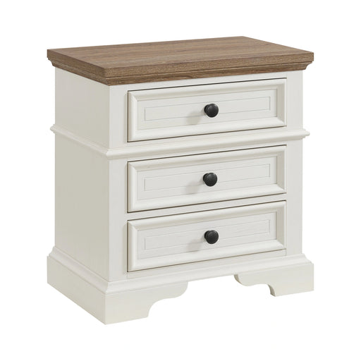 Eastwood Youth 3-Drawer Nightstand in Brown and Off-White - Tony’s Furniture Store & Linen (GA) - Multi Location